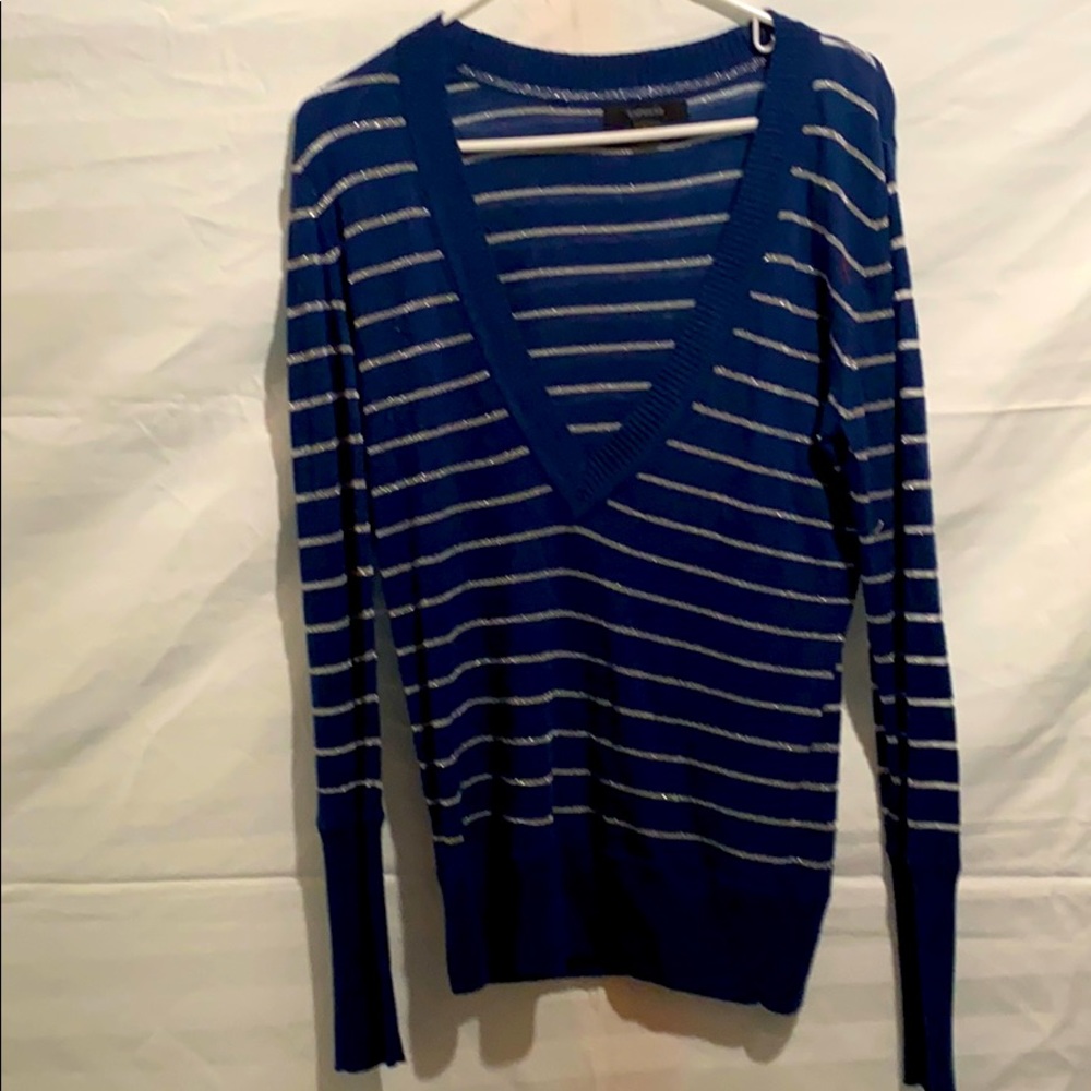 Women’s Express Size M Blue Long Sleeve Top!!